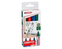 Rotulador de pizarra blanca edding 660 Surtidos - Paquete de 4