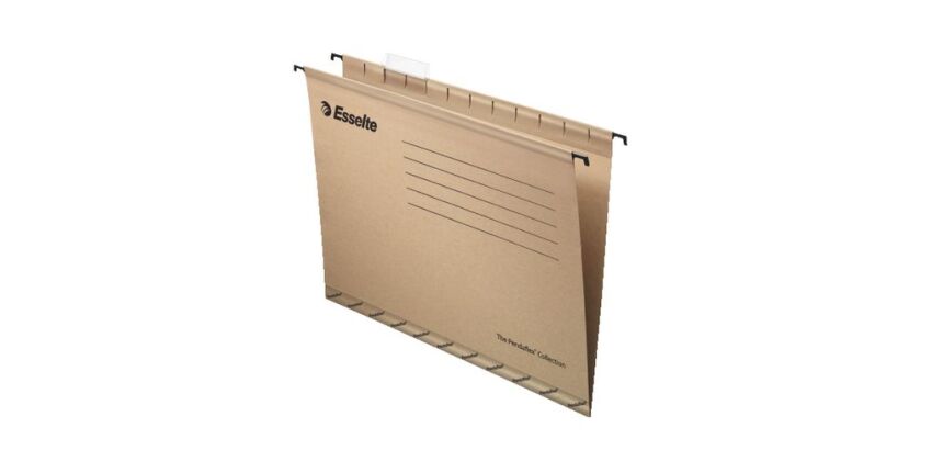 Carpetas colgantes para cajones 32 x 24 cm A4 Kraft Esselte lomo V