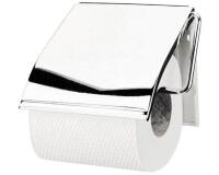 Distributeur papier toilette rouleau métal Brabantia avec couvercle