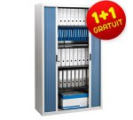 Lot de 2 armoires à rideaux Bruneau H200x120 dont 1 gratuite
