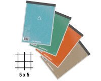 Notablok Aurora A5 148 x 210 mm - geruit 5 x 5 - 100 vellen