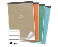 Notepad Aurora A4 210 x 297 mm (after removal) lined 100 sheets