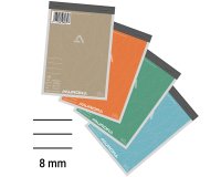 Bloc de bureau Aurora A6 105 x 148 mm - ligné - 100 feuilles