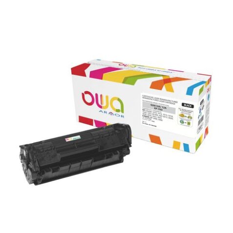 Toner Owa compatible HP 12A-Q2612A noir pour imprimante laser