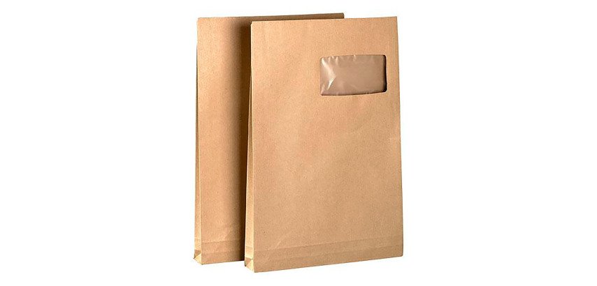 Pochettes à soufflets -229x324 mm - avec fenêtre - Boite de 50
