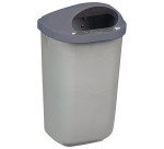 Corbeille murale 50 litres Rossignol Xérios extérieur grise