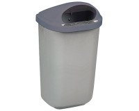 Mülleimer Außenmodell Xerios Wandbefestigung 50 Liter - grau
