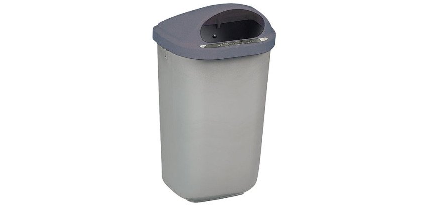 Corbeille murale 50 litres Rossignol Xérios extérieur grise