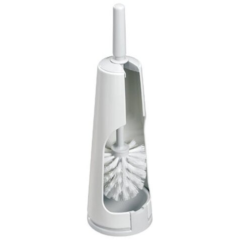 Combiné brosse WC plastique Brabantia blanc laqué