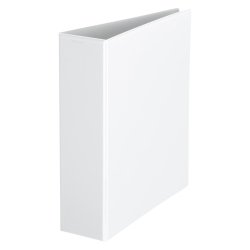 Classeur 4 anneaux cartonné Bruneau personnalisable A4 - Dos 8,5 cm blanc