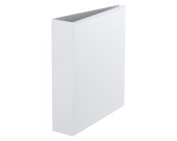 Classeur 4 anneaux cartonné Bruneau personnalisable A4 - Dos 7 cm blanc