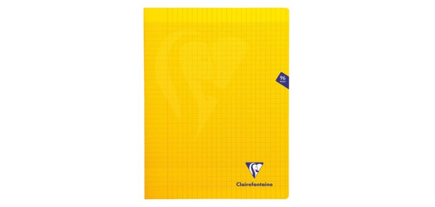 Cahier piqué Clairefontaine Mimesys 24 x 32 cm grands carreaux 96 pages