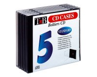Juego de 5 estuches para CD estándar TnB