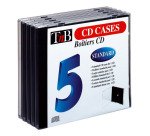 pack 5 boîtiers CD standard