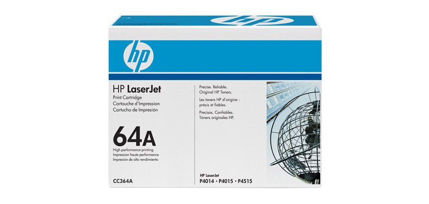 Toner HP 64A CC364A noir pour imprimante laser