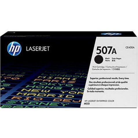 HP 507A - CE400A toner noir pour imprimante laser