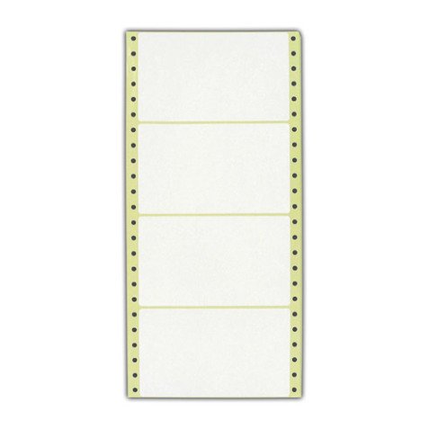 Etiquette listing 125 x 74 mm blanche - Boîte de 2000