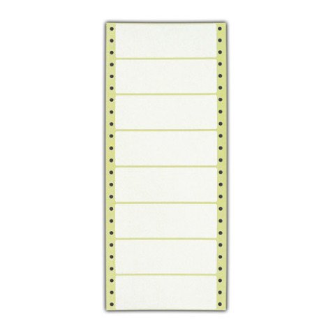 Etiquette listing 89 x 36 mm blanche - Boîte de 4000