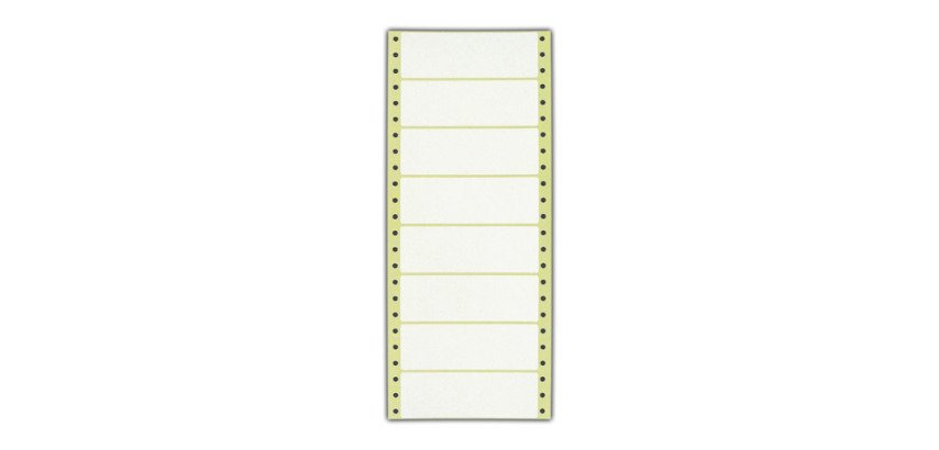Selbstklebende Etikette 107 x 36 mm weiß - Box von 4000 Stück