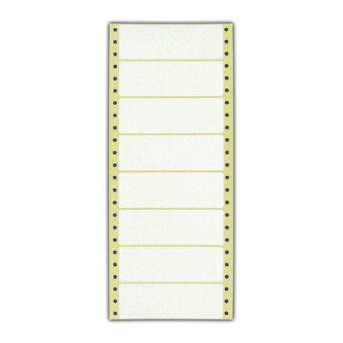 Etiqueta para listado 107 x 36 mm blanco - Caja de 4000