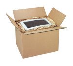 Caisse américaine kraft brun double cannelure H 40 x L 40 x P 60 cm