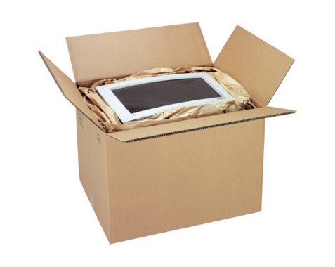 Kartonschachtel amerikanische Double Kraft-B-Welle L 60 x B 40 x H 40 cm auf