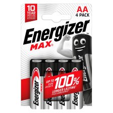 Blister 4 batterijen LR06 Energizer Max