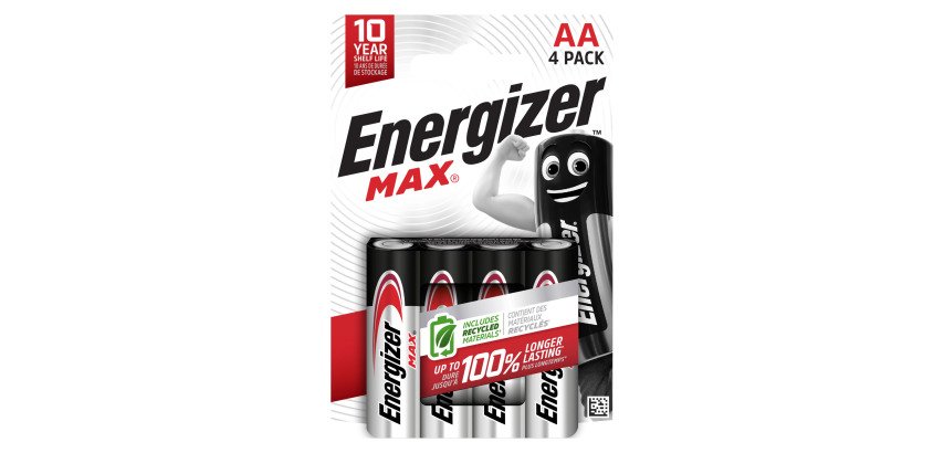 Energizer Max - Pack mit 4 Alkali-Batterien AA/LR06 - 1,5V