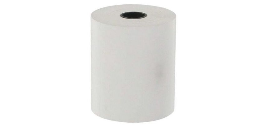Doos met 20 thermische papierrollen Exacompta 40344E - B 57 mm x L 28 m, Ø 50 mm - 1 laag