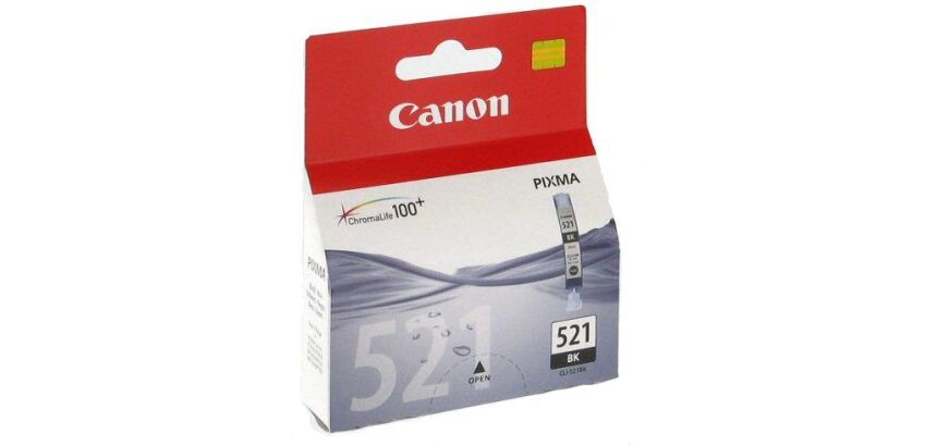 Cartouche Canon CLI-521 noire pour imprimante jet d'encre