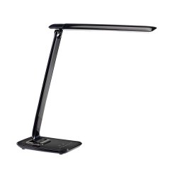 Lampe de bureau Led intégrée Bobby - Aluminor - 7 W - 4 Axes d'articulation - noir