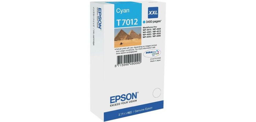 Cartouche Epson T701x couleurs séparées pour imprimante jet d'encre