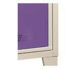 Visitable cloakroom for schools - 2 columns H 207cm