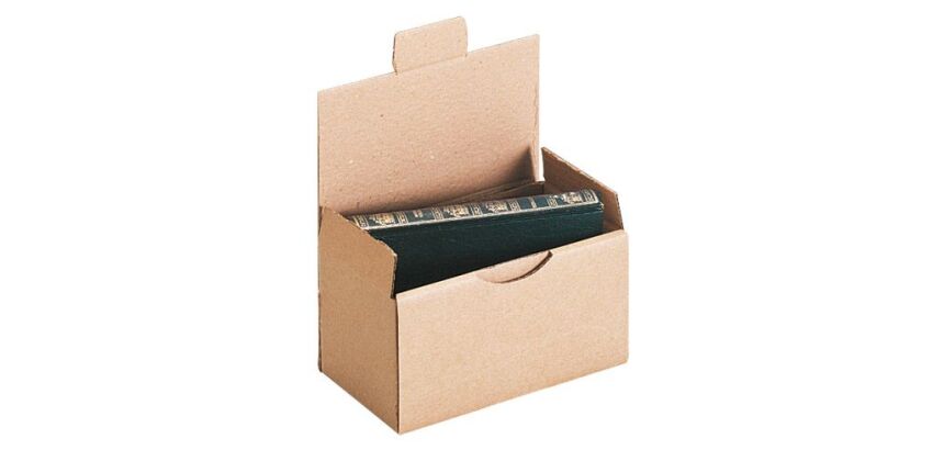 Caja postal kraft natural canal simple Alt. 10 x An 10 x Fon. 20 cm