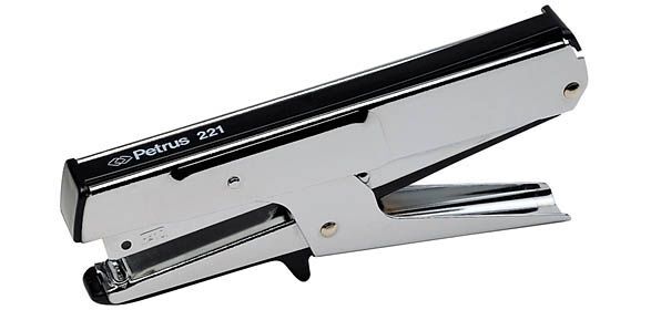 Grapadora de pinza Petrus 221 - Capacidad 20 hojas 
