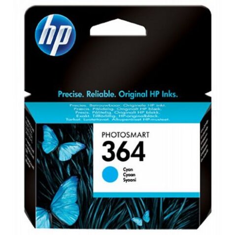 Cartouche HP 364 cyan pour imprimante jet d'encre