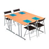 Table multi-usages pliante L 120 x P 80 cm