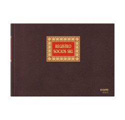 Libro de contabilidad Registro socios srl folio apaisado Dohe