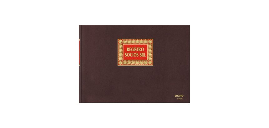 Libro de contabilidad Registro socios srl folio apaisado Dohe