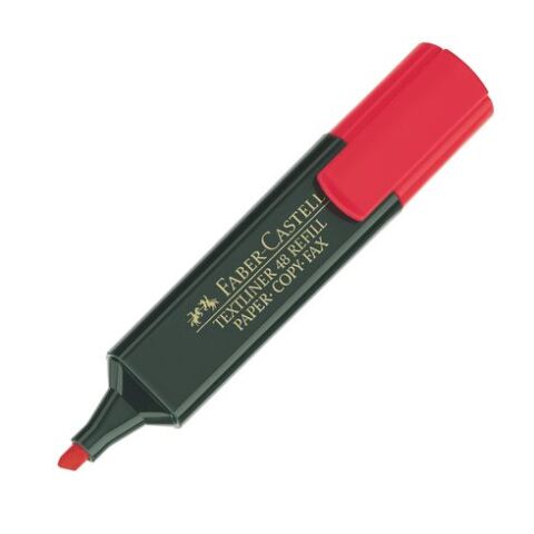 Subrayador Fluorescente TextLiner FaberCastell Rojo