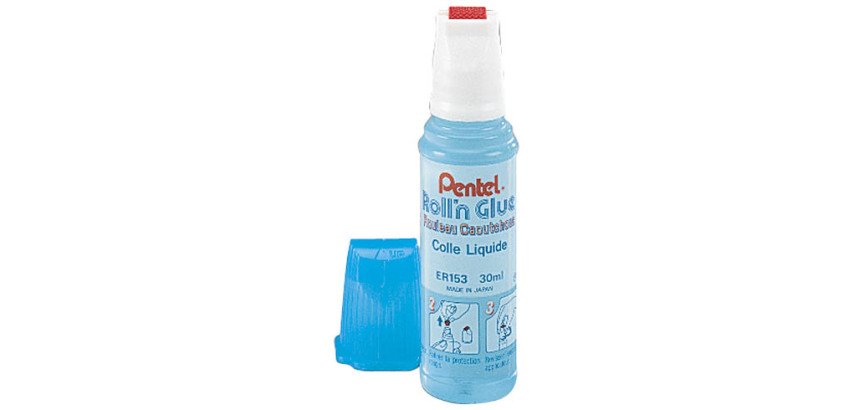 Colle glue roller Pentel Roll'n Glue - flacon de 30 ml