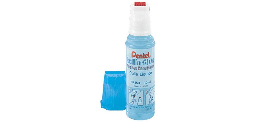 Colle glue roller Pentel Roll'n Glue - flacon de 30 ml