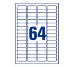 Etiquettes adresses laser 45,7 x 16,9 mm Avery L7652-100 - Boîte de 6400