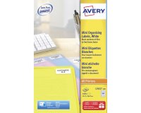 Etiquettes adresses laser 45,7 x 16,9 mm Avery L7652-100 - Boîte de 6400