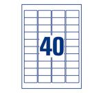 Etiquettes adresses laser 45,7 x 25,4 mm Avery L7654-100 - Boîte de 4000