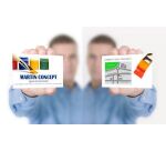 Carte de visite Avery Quick and Clean format 85 x 54 mm blanche - 250 gr - Pochette de 80