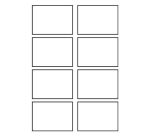 Carte de visite Avery Quick and Clean format 85 x 54 mm blanche - 260 gr - Pochette de 200