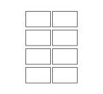 Carte de visite Avery Quick and Clean format 85 x 54 mm blanche - 250 gr - Pochette de 80