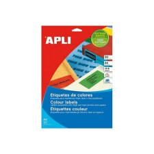 Etiquetas de color 105 x 37 mm Verde Apli 01595