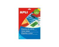 Etiquetas de color 105 x 37 mm Verde Apli 01595